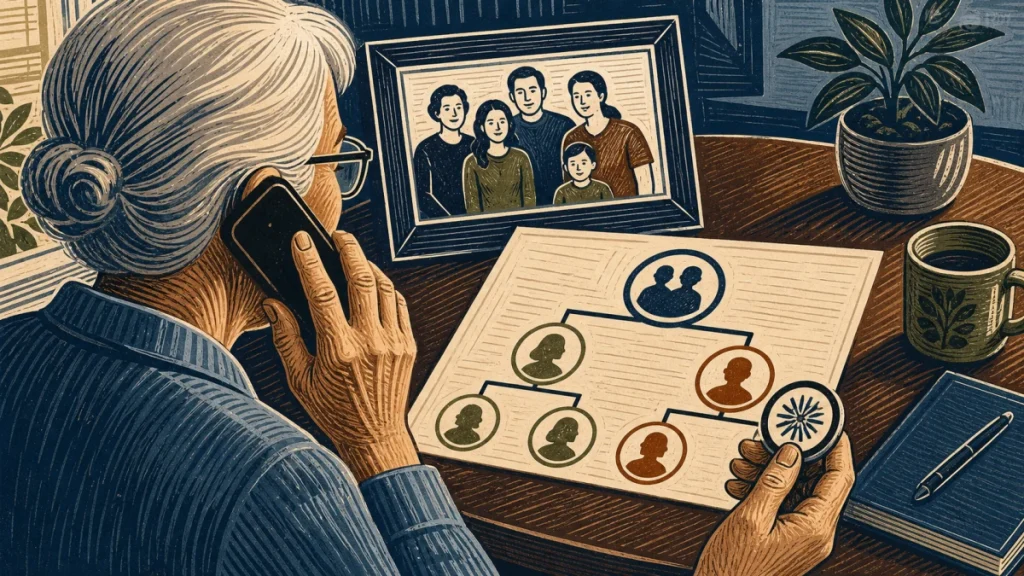 Editorial security illustration for Grandparent Scams: How Families Can Prepare Before an Emergency Call