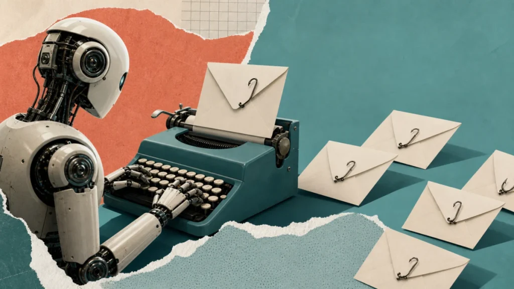 Editorial security illustration for How Criminals Use Generative AI to Write Convincing Phishing Emails