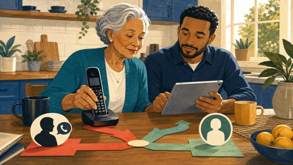 Editorial security illustration for How to Protect Older Family Members From Phone Scams