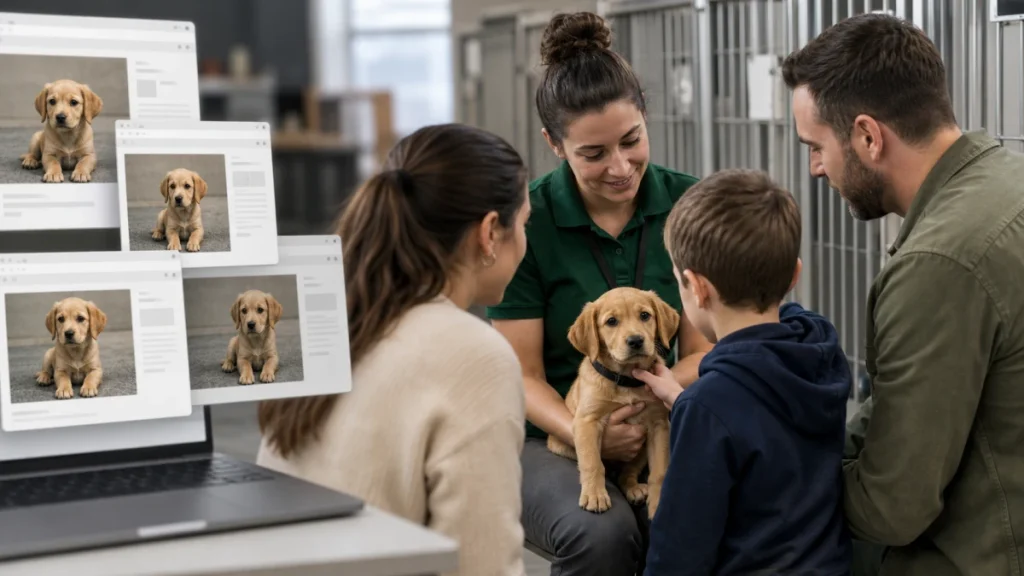Editorial security illustration for Pet Adoption Scams: How Families Can Avoid Fake Listings