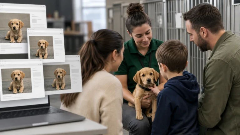 Editorial security illustration for Pet Adoption Scams: How Families Can Avoid Fake Listings